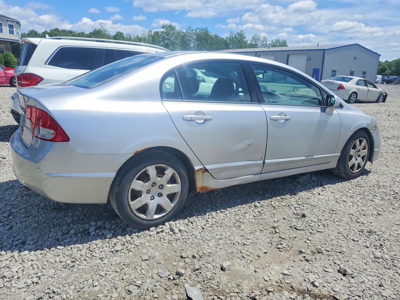 2010 Honda Civic Lx Silver vin: 2HGFA1F52AH317065