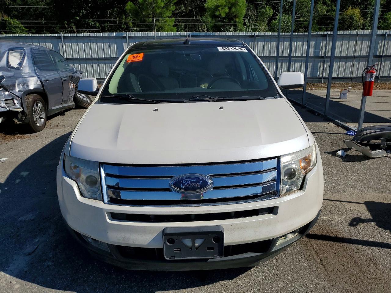 2010 Ford Edge Sel White vin: 2FMDK3JC7ABA12700