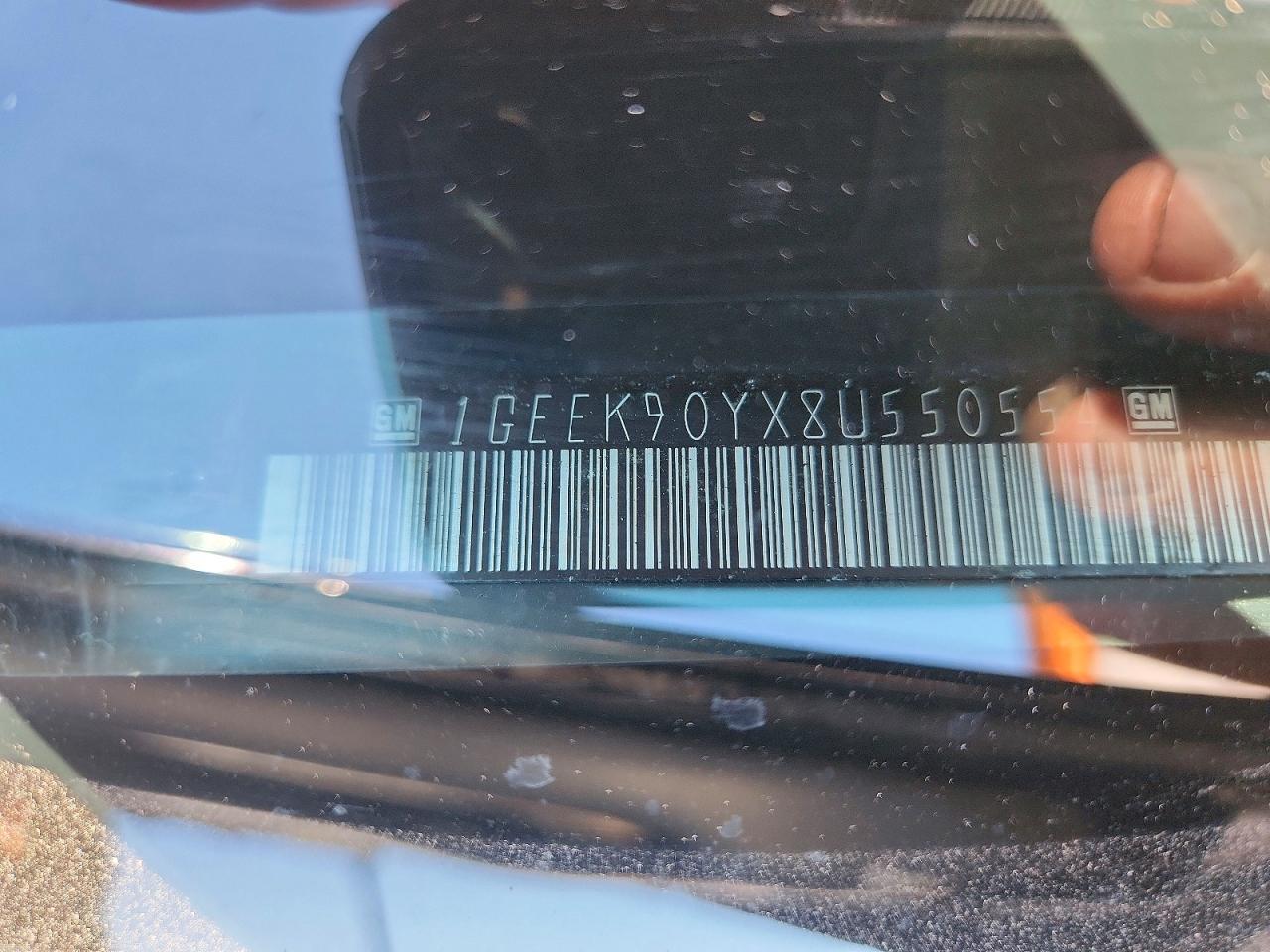 2008 Cadillac Professional Chassis Black vin: 1GEEK90YX8U550554