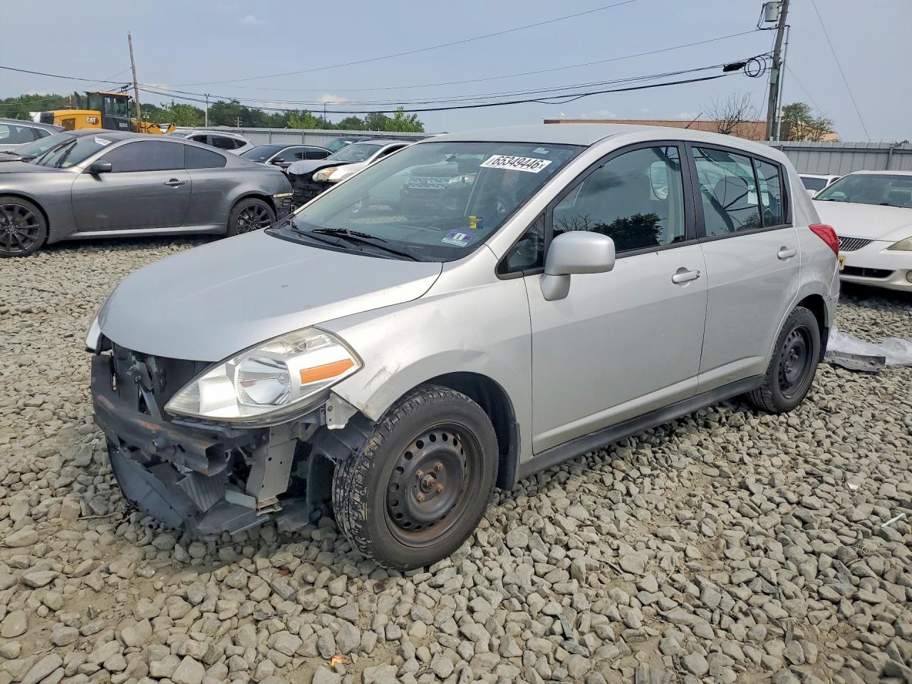 2012 Nissan Versa 1.8 S Silver vin: 3N1BC1CPXCK221409