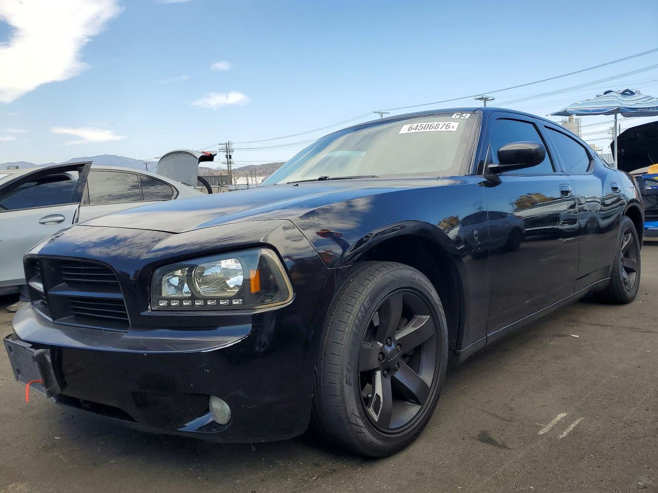2008 Dodge Charger Sxt Black vin: 2B3KA33G88H160149