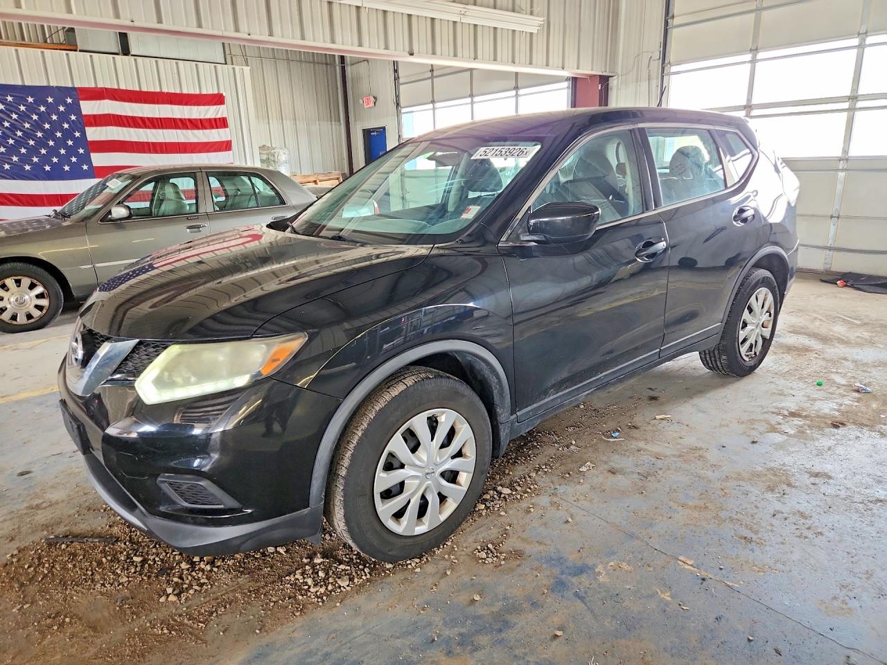 2016 Nissan Rogue S Black vin: KNMAT2MV2GP631430