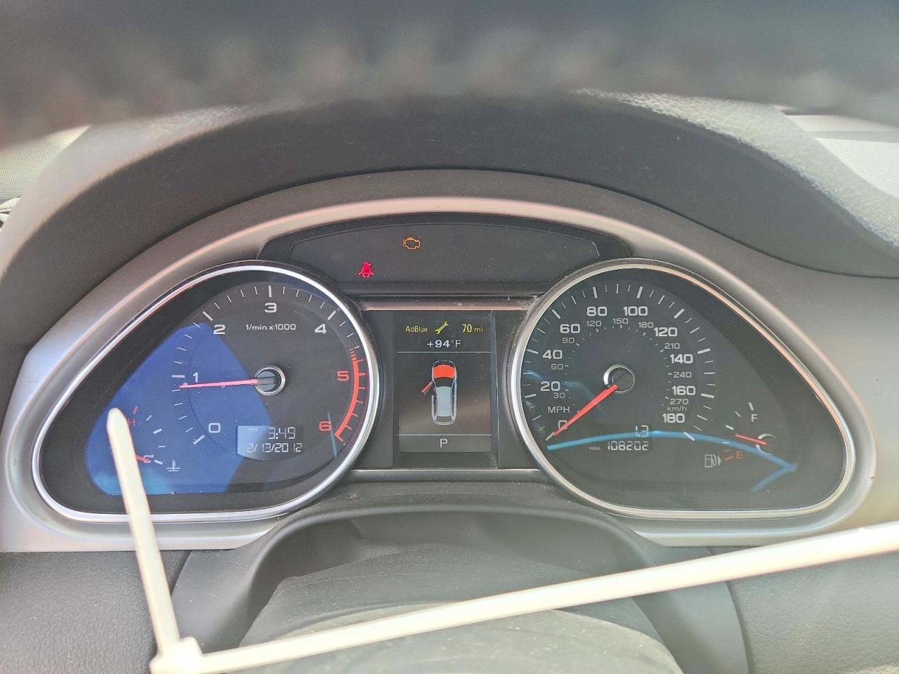 2013 Audi Q7 Premium Plus Белый vin: WA1LMAFE2DD005526