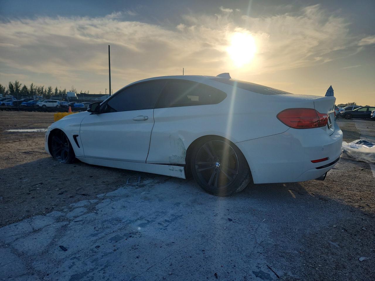 2014 Bmw 428 I White vin: WBA3N7C59EF719666