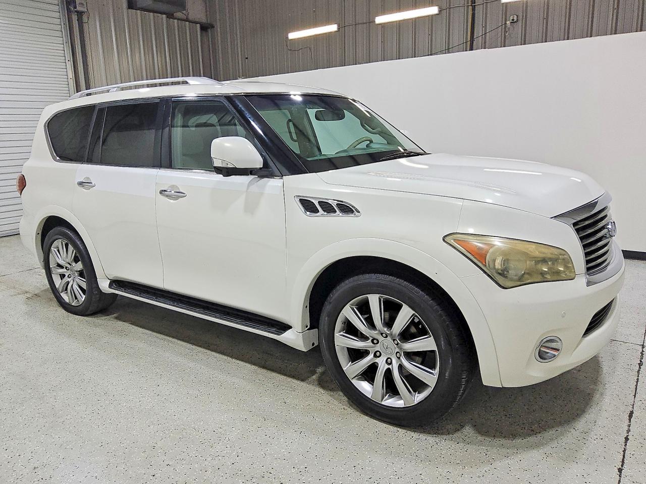 2012 Infiniti Qx56 Base White vin: JN8AZ2NE2C9023374