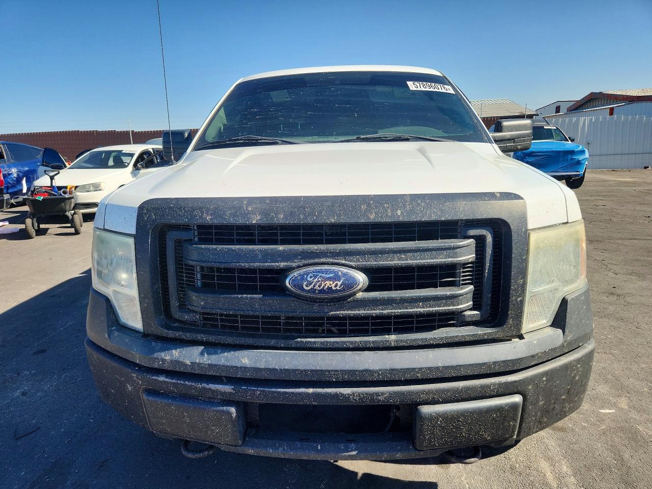 2013 Ford F150 Super Cab White vin: 1FTFX1EF4DKF16140