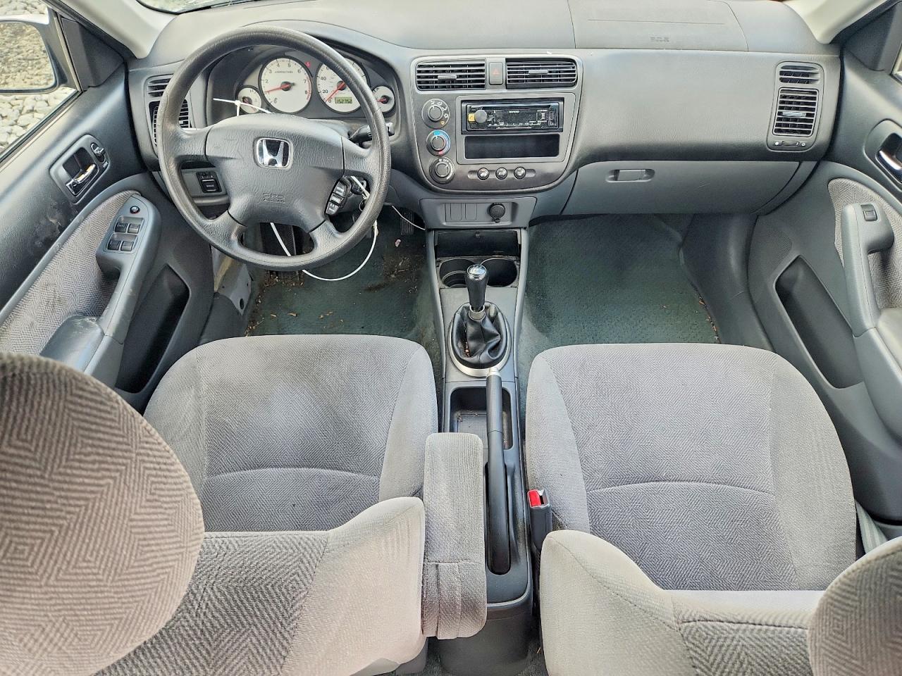 2002 Honda Civic Lx Silver vin: 2HGES155X2H539848