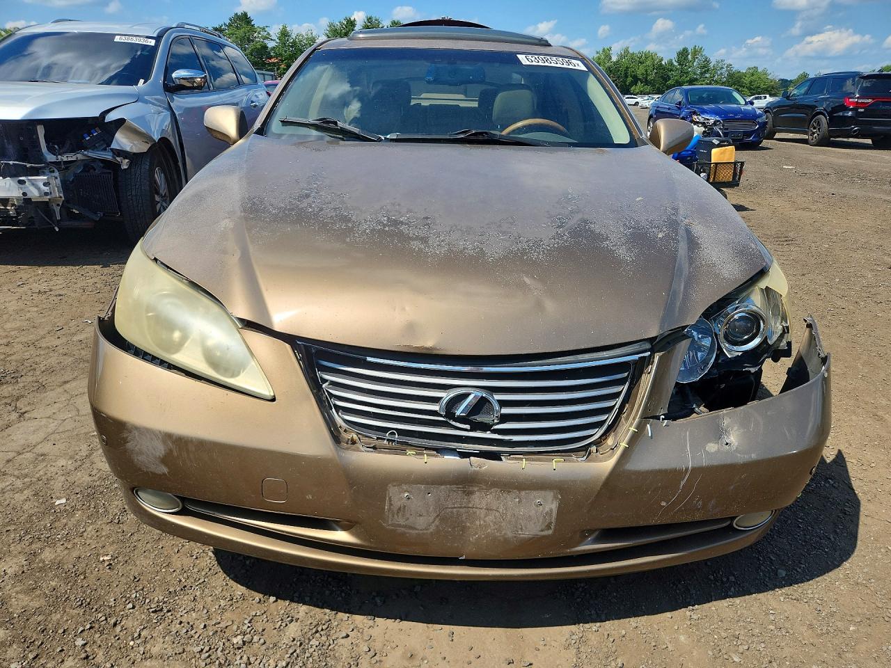 2008 Lexus Es 350 Золотой vin: JTHBJ46GX82182340