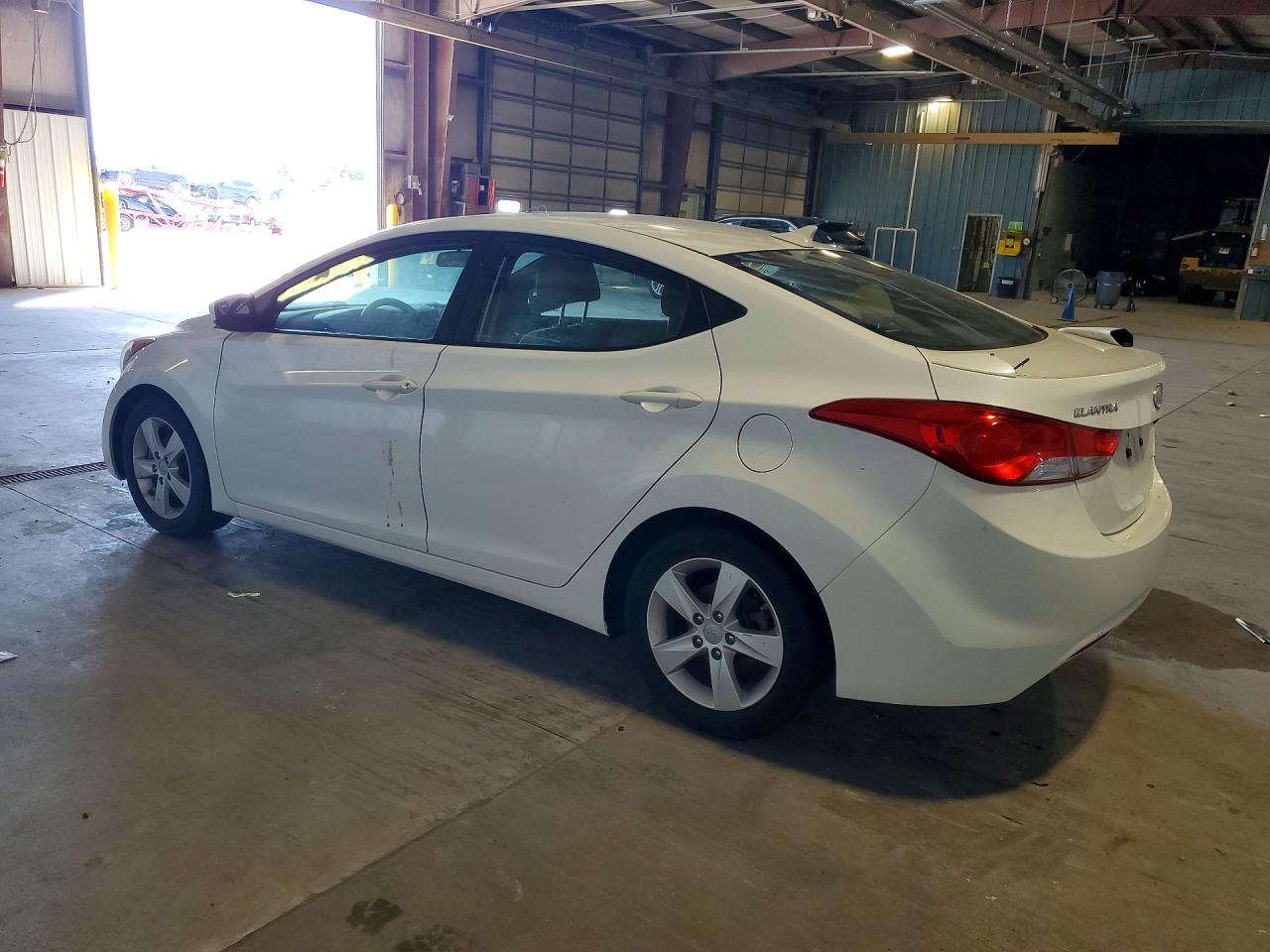 2013 Hyundai Elantra Gls White vin: 5NPDH4AE0DH374094
