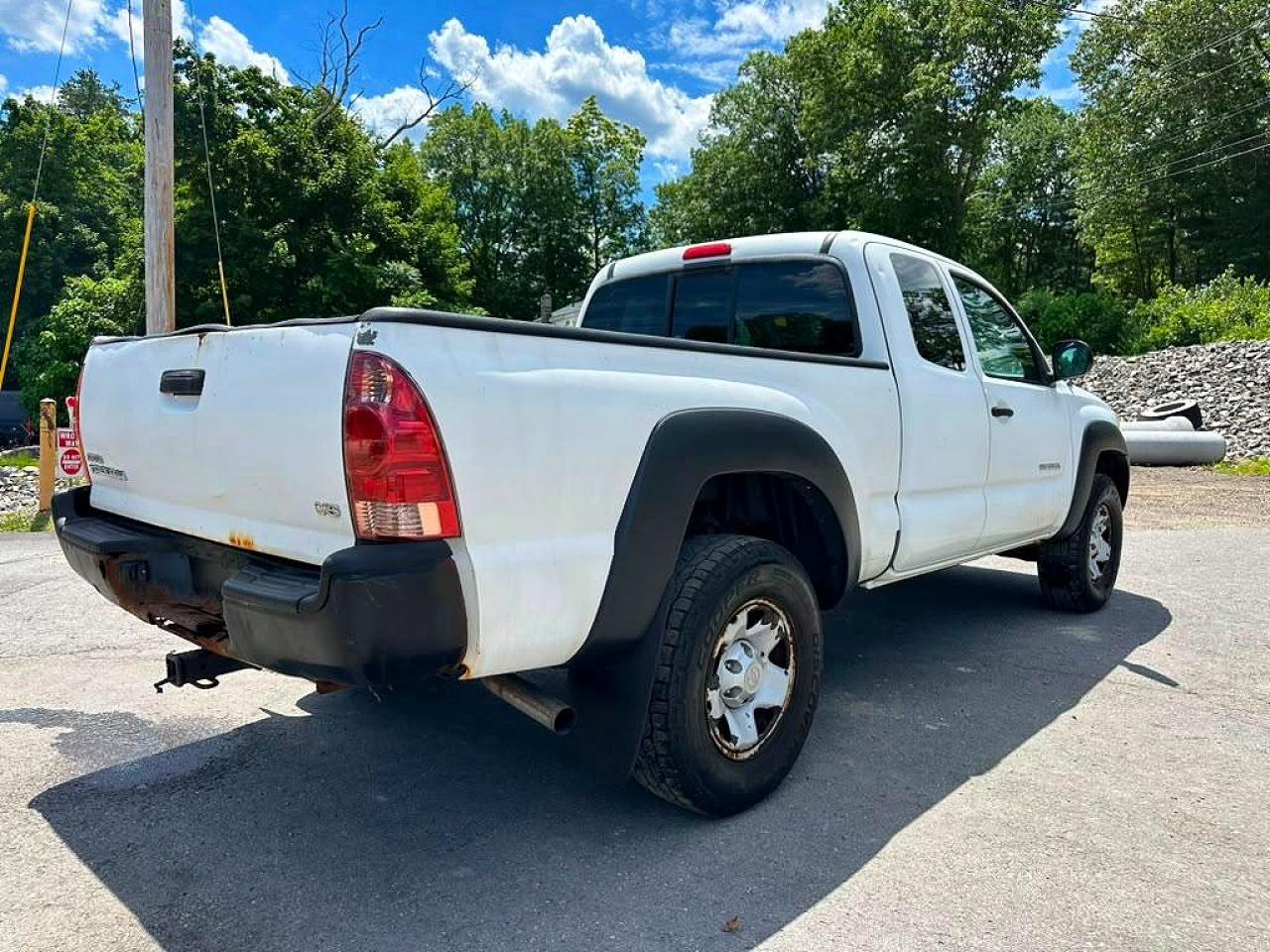 2007 Toyota Tacoma Access Cab Белый vin: 5TEUU42N47Z462058