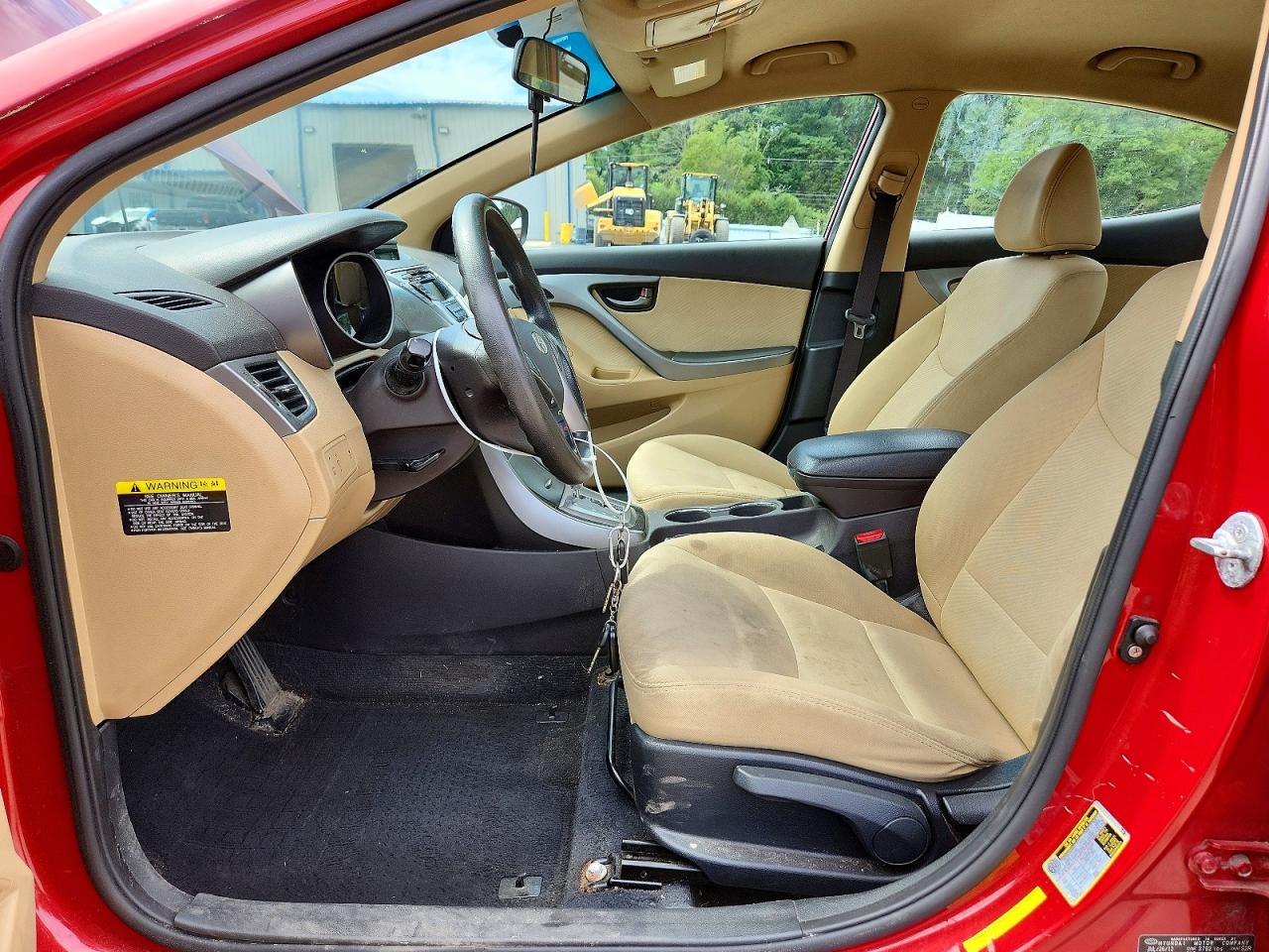 2013 Hyundai Elantra Gls Red vin: KMHDH4AE8DU617572