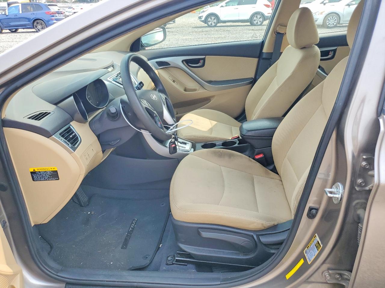 2013 Hyundai Elantra Gls Beige vin: 5NPDH4AE1DH156889