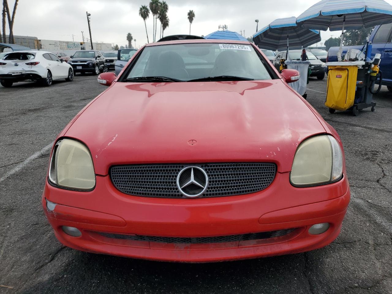 2004 Mercedes-benz Slk 230 Kompressor Red vin: WDBKK49FX4F300311