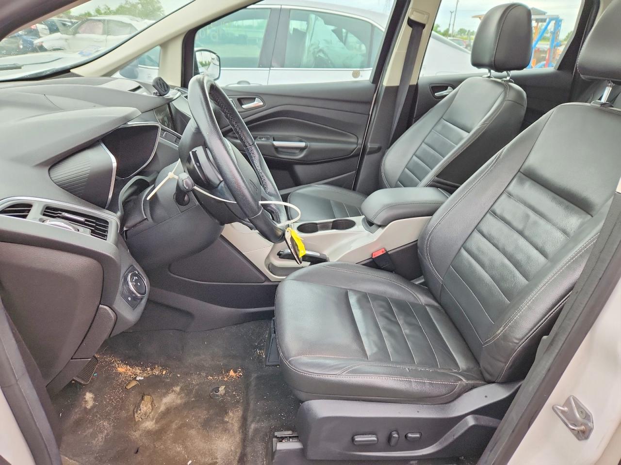 2013 Ford C-max Premium White vin: 1FADP5CU1DL556983