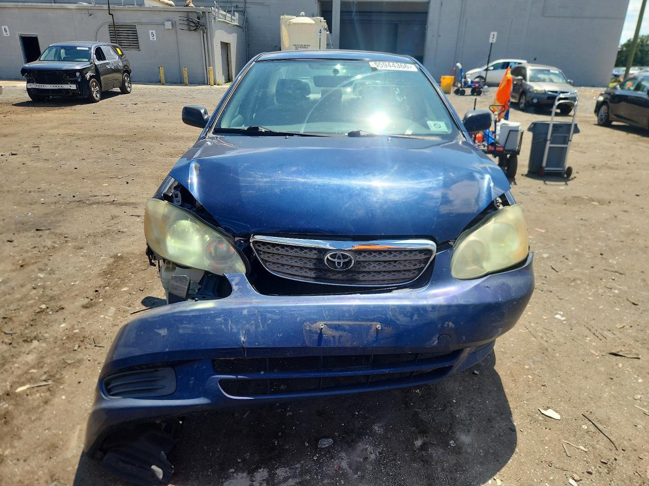 2007 Toyota Corolla Ce Blue vin: 2T1BR32E87C796859