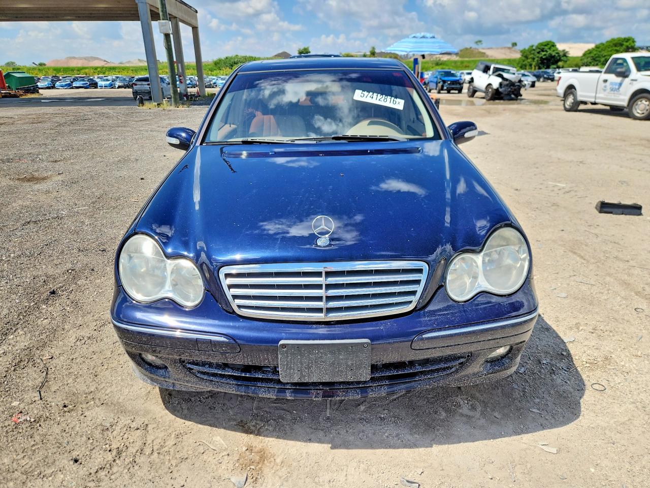 2007 Mercedes-benz C 280 4matic Blue vin: WDBRF92H07F868180