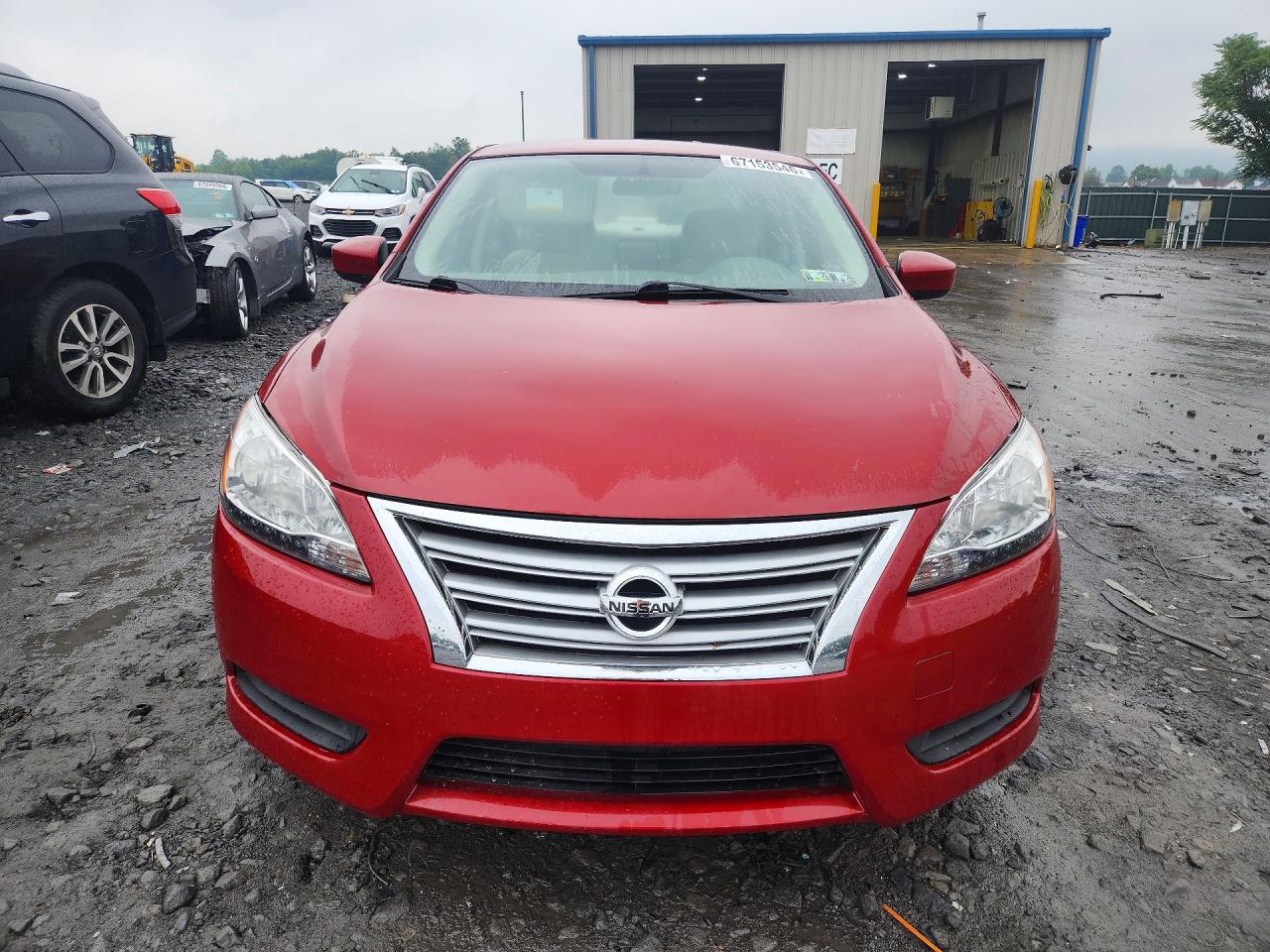 2014 Nissan Sentra Sv Красный vin: 3N1AB7AP9EY294260
