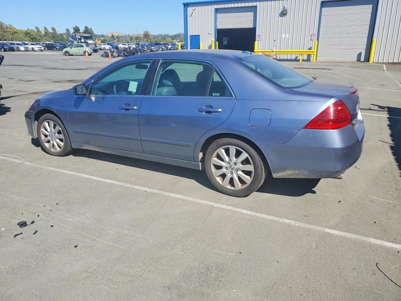 2007 Honda Accord Ex Gray vin: 1HGCM668X7A081113
