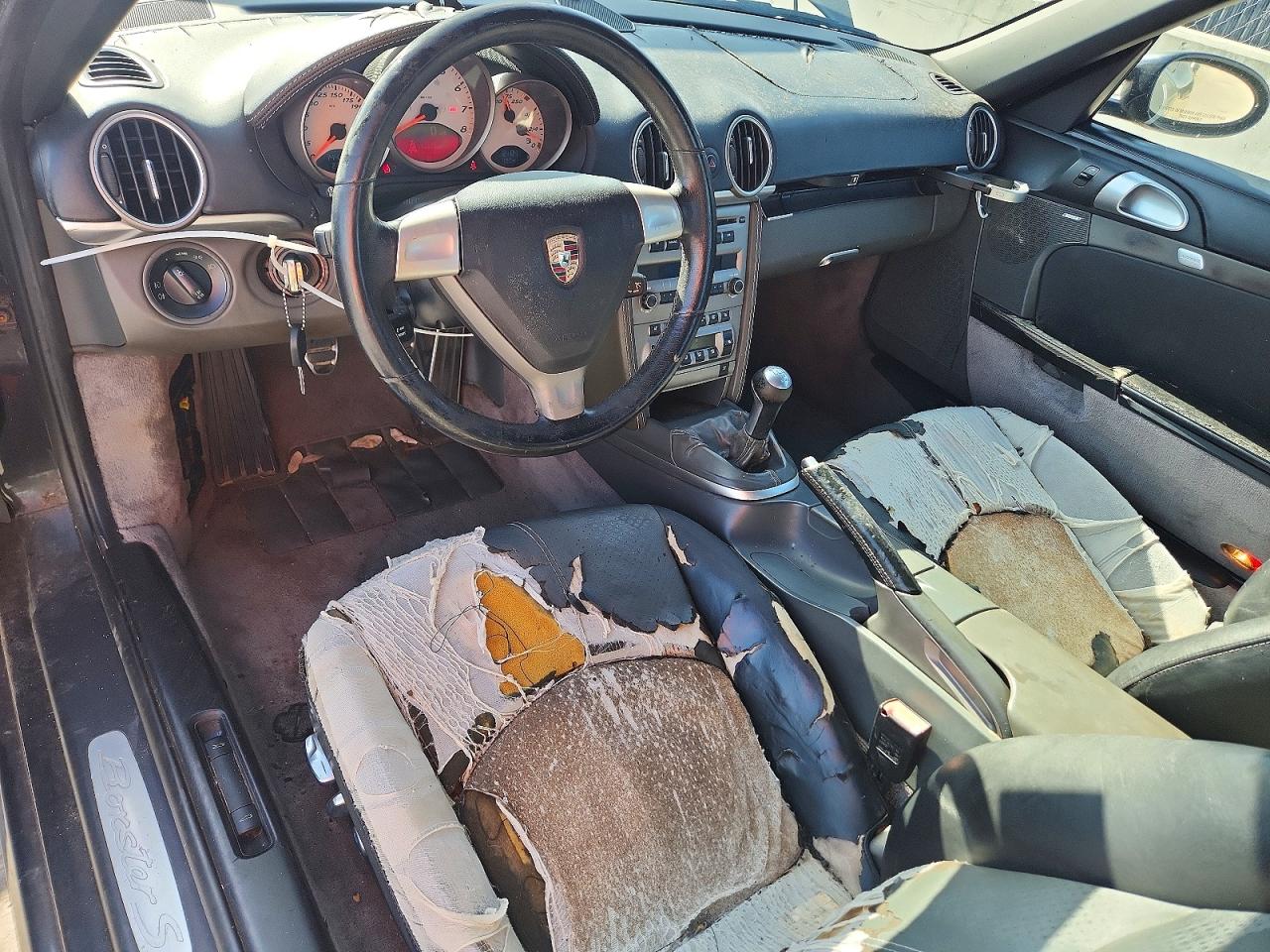 2005 Porsche Boxster S Черный vin: WP0CB29895S730433