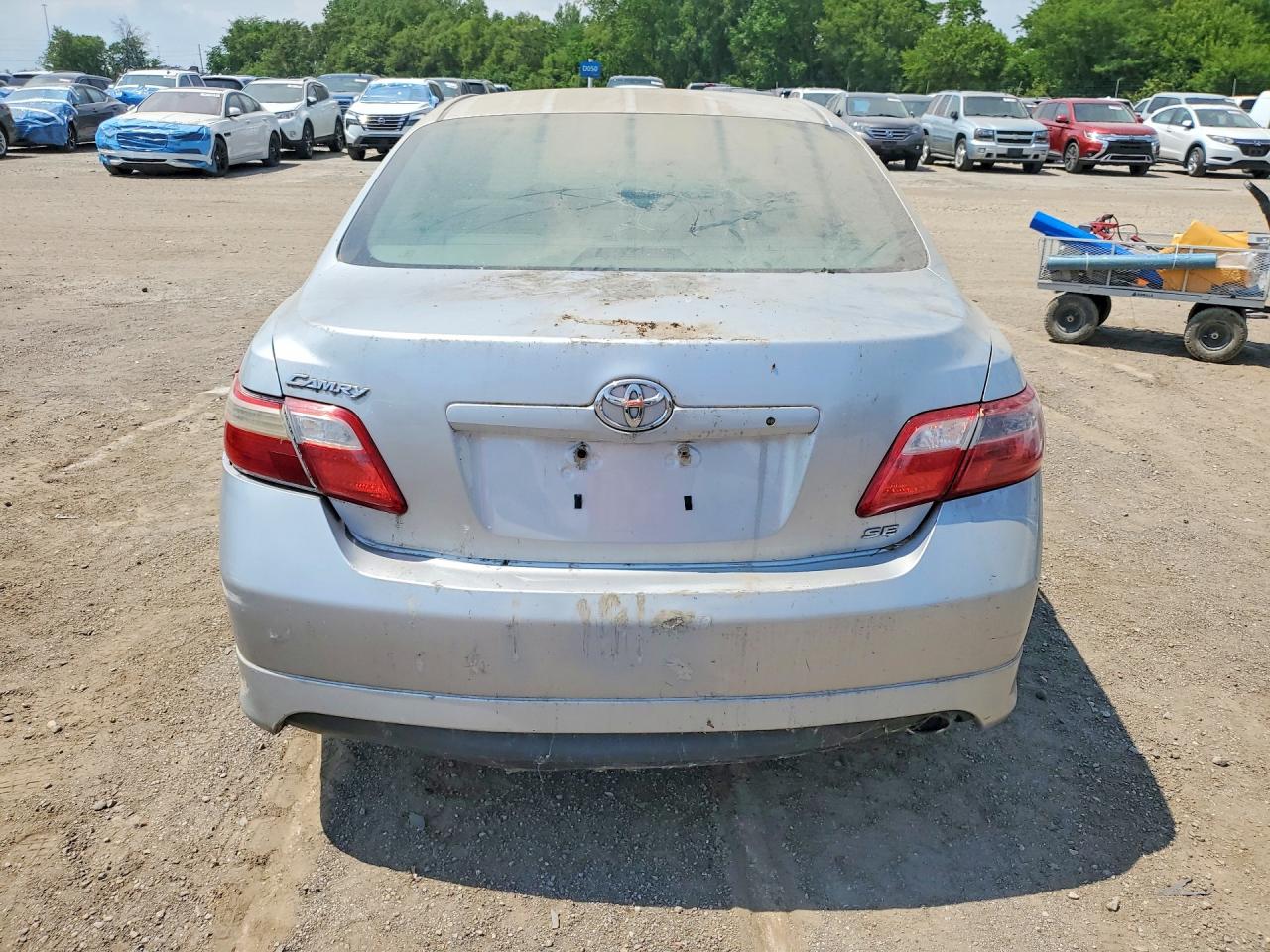 2007 Toyota Camry Se Silver vin: 4T1BE46K97U053532