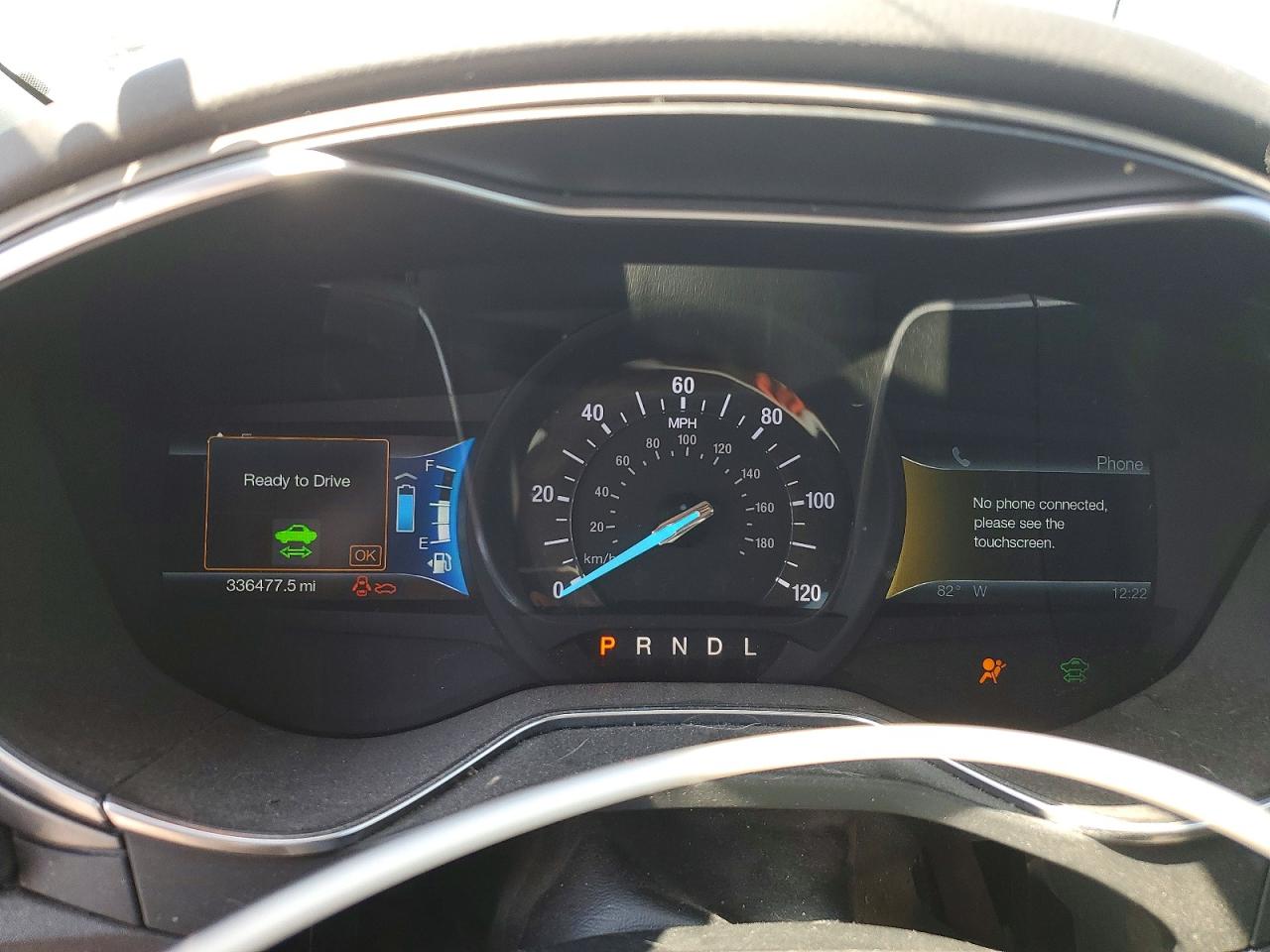 2014 Ford Fusion Se Phev White vin: 3FA6P0PU8ER248072