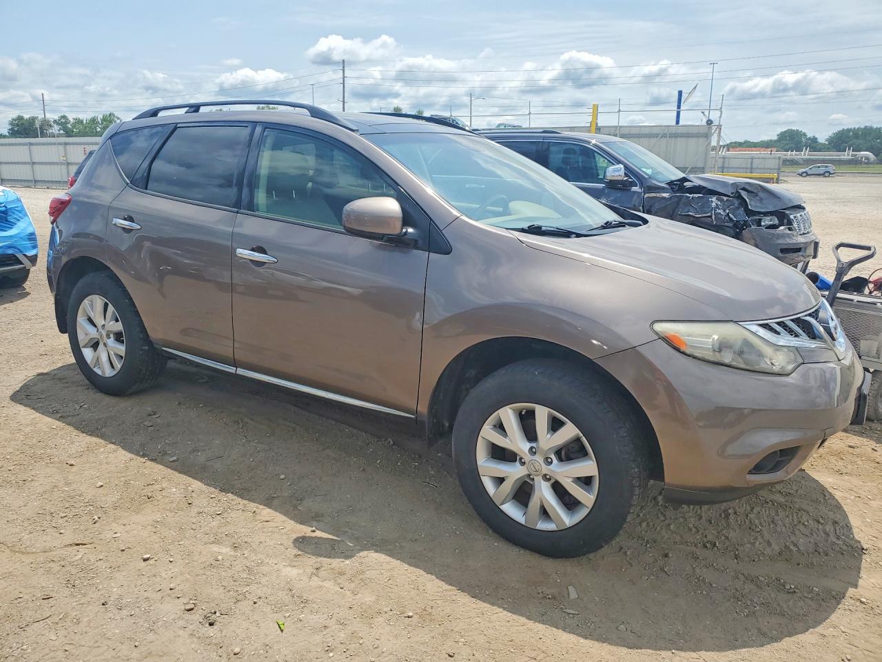 2014 Nissan Murano Sl Brown vin: JN8AZ1MW8EW505047