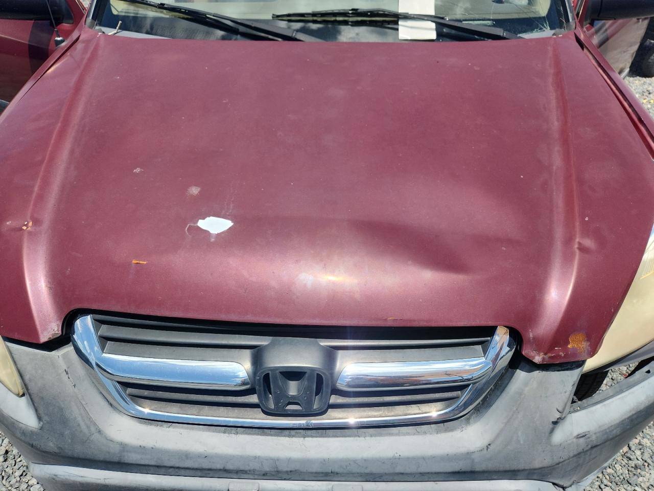 2004 Honda Cr-v Lx Red vin: JHLRD68564C016774