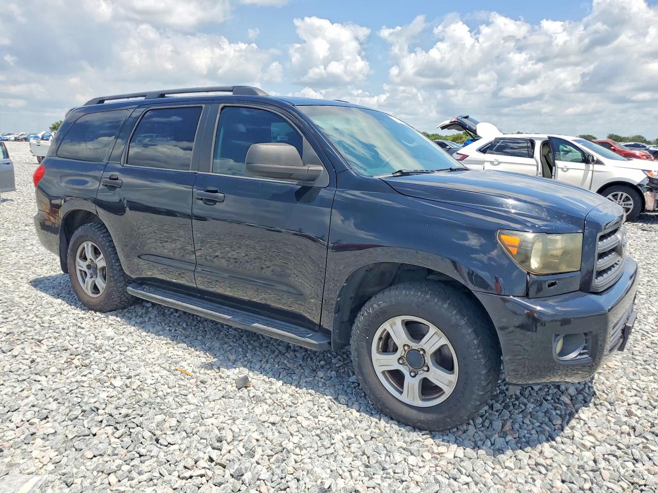 2008 Toyota Sequoia Sr5 Black vin: 5TDBY64A78S020388