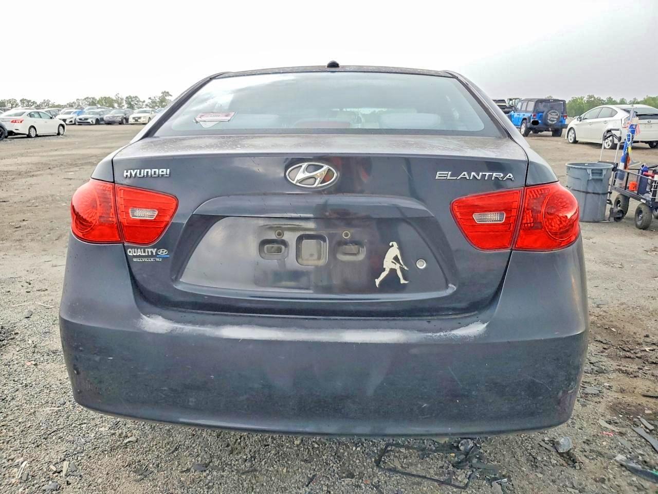 2008 Hyundai Elantra Gls Black vin: KMHDU46D88U566821