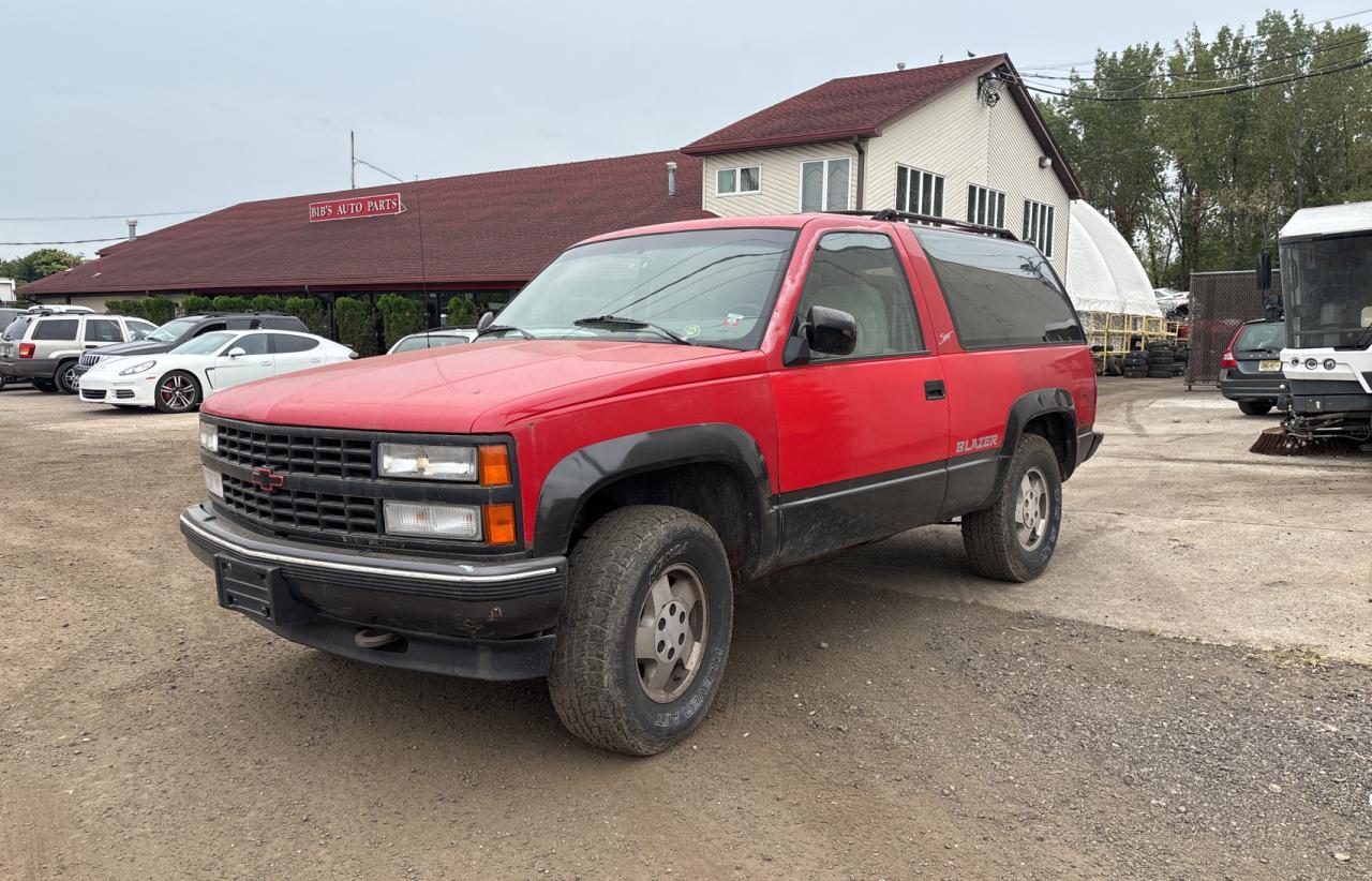 1992 Chevrolet Blazer K1500 Red vin: 1GNEK18K4NJ301343