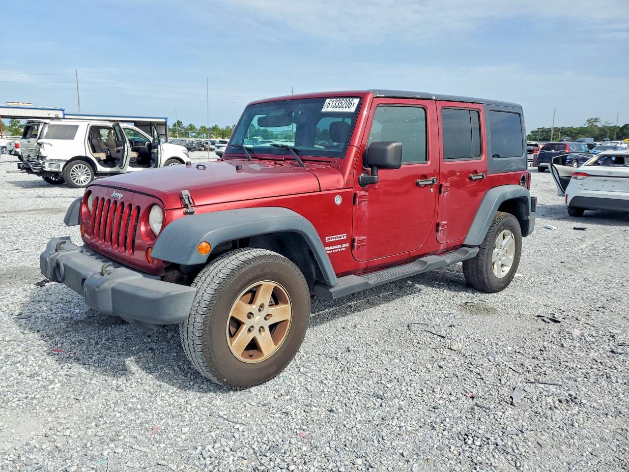 2012 Jeep Wrangler Unlimited Sport Burgundy vin: 1C4BJWDG4CL229137