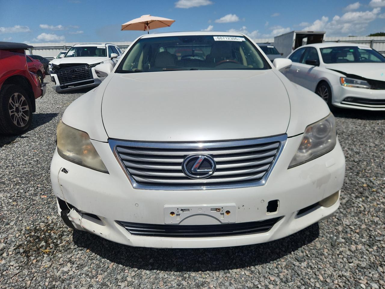 2010 Lexus Ls 460 White vin: JTHCL5EF5A5007141