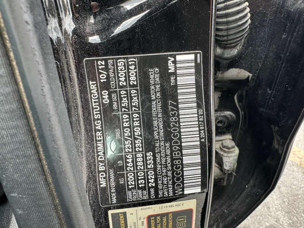 2013 Mercedes-benz Glk 350 4matic Black vin: WDCGG8JB9DG028377