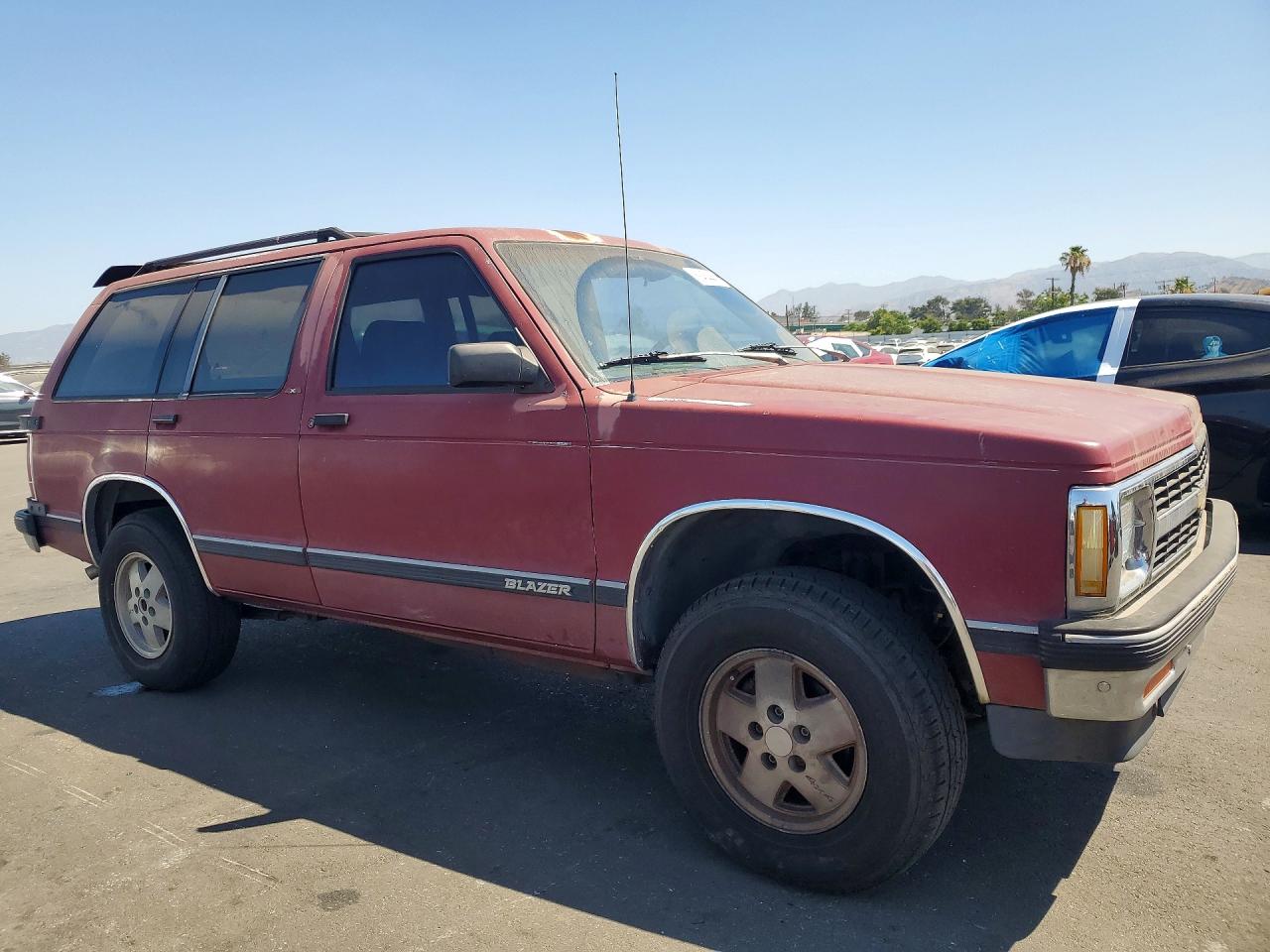 1991 Chevrolet Blazer S10 Burgundy vin: 1GNDT13Z3M2196073