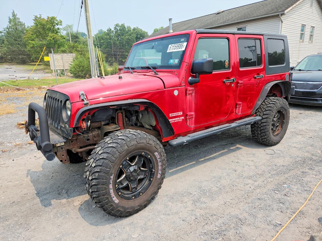 2010 Jeep Wrangler Unlimited Sport Red vin: 1J4BA3H16AL217440