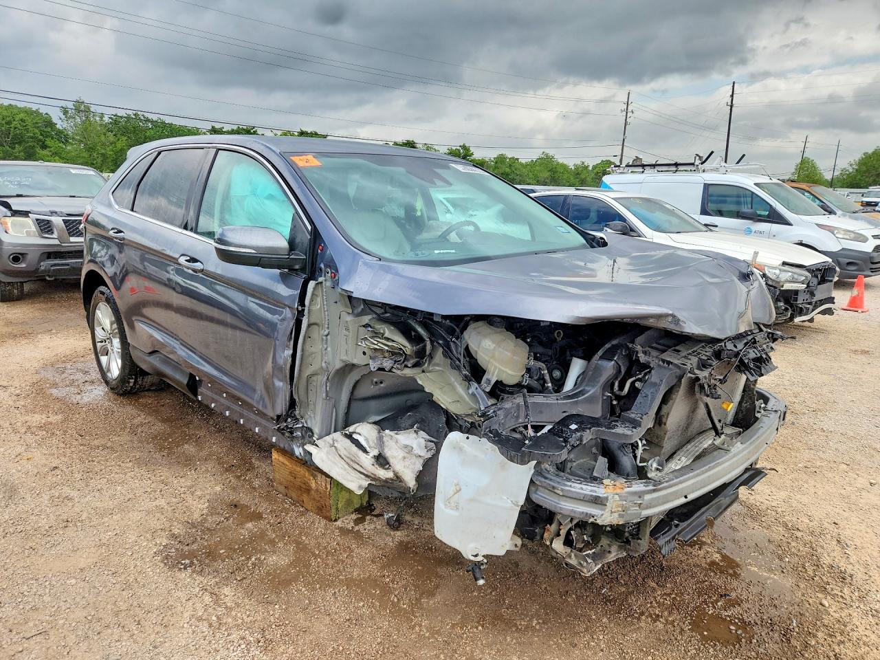2022 Ford Edge Titanium Gray vin: 2FMPK4K93NBA32891