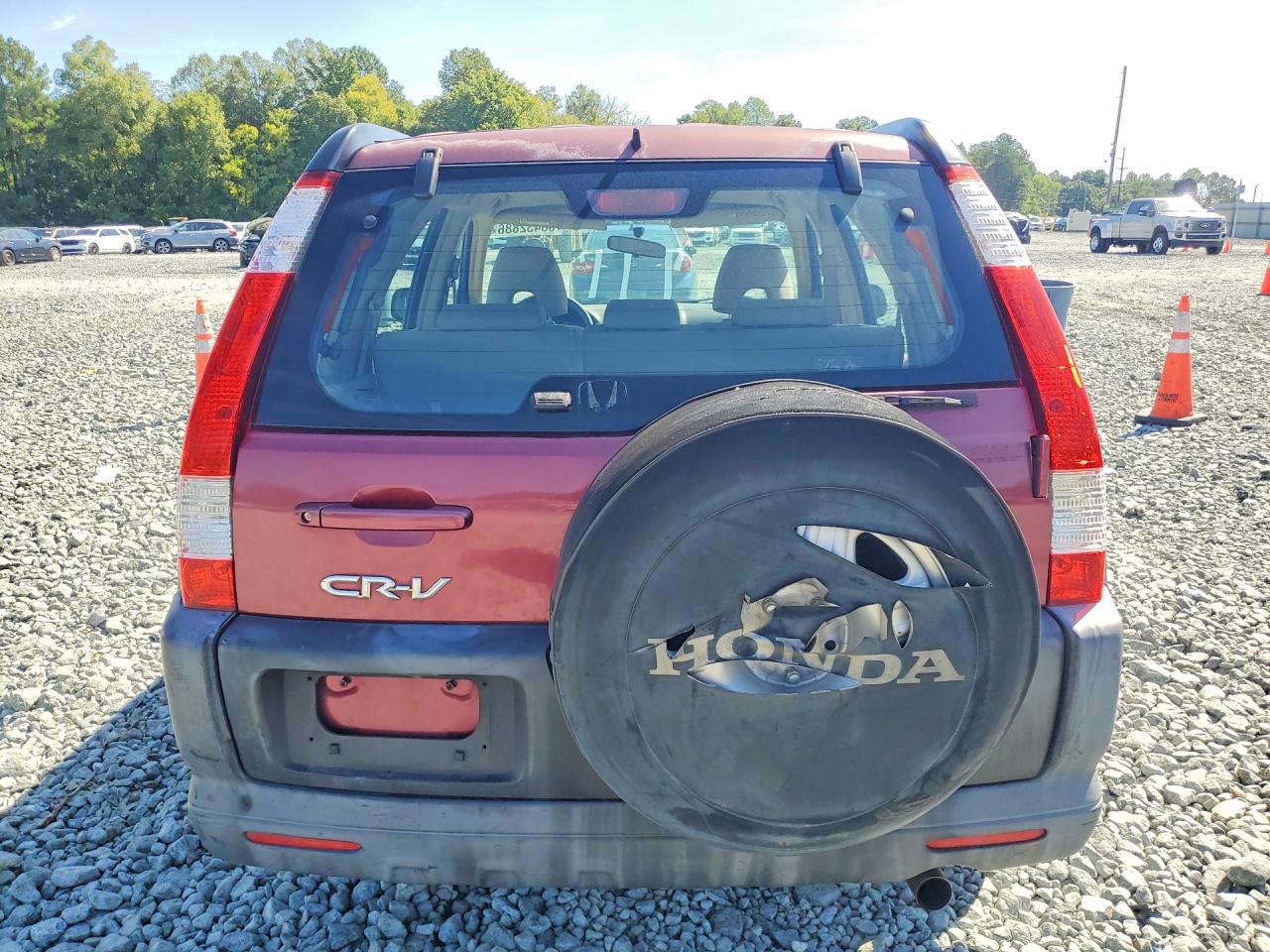 2005 Honda Cr-v Lx Burgundy vin: SHSRD685X5U302721