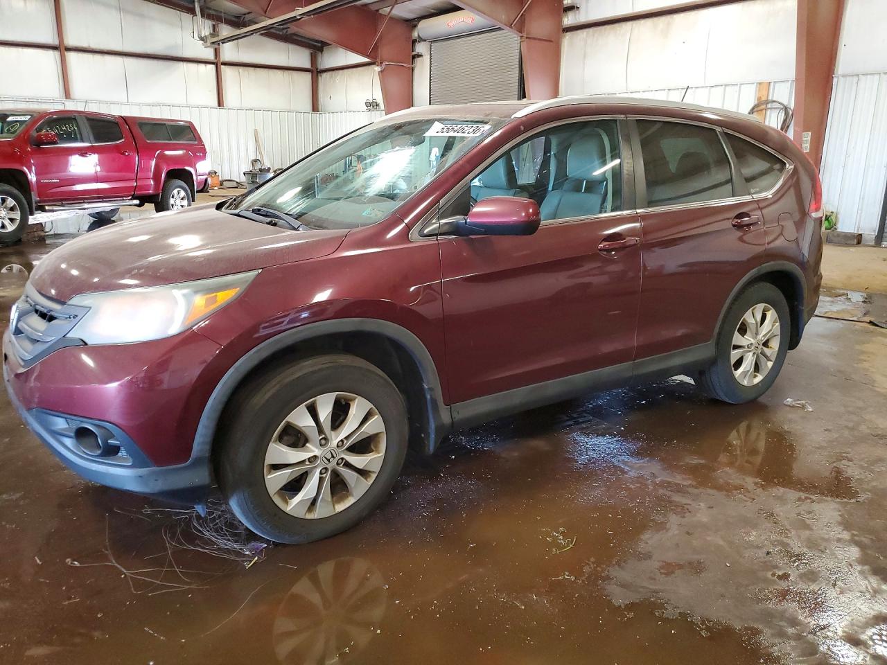2012 Honda Cr-v Exl Burgundy vin: 5J6RM4H72CL033776