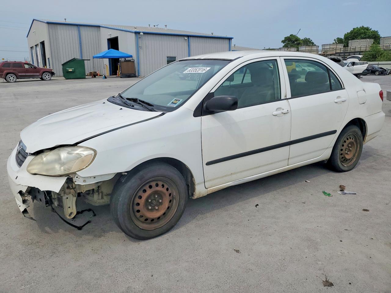 2007 Toyota Corolla Ce White vin: JTDBR32E570122629