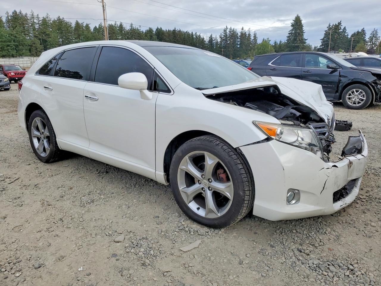 2012 Toyota Venza Xle White vin: 4T3BK3BB1CU068116