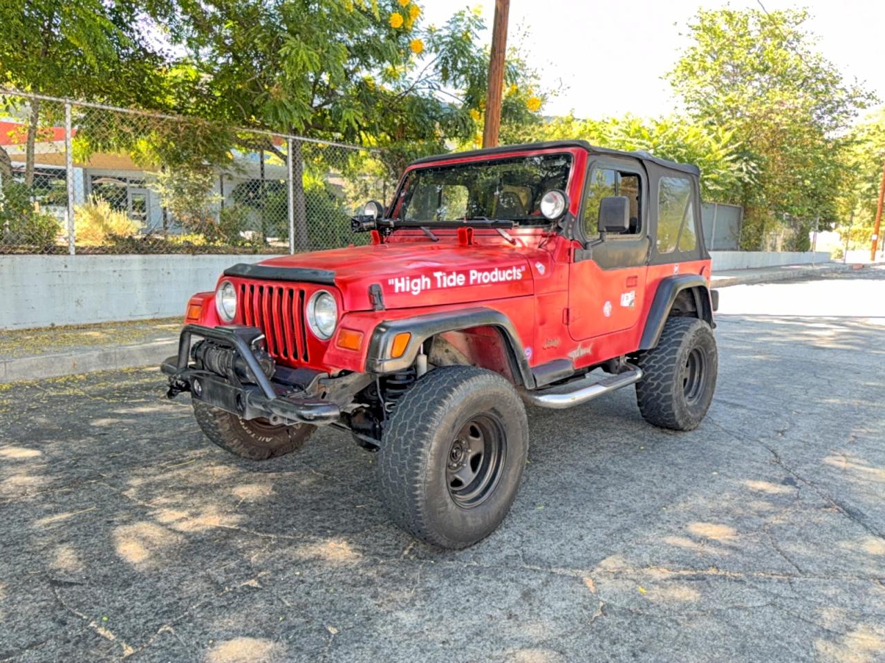 1998 Jeep Wrangler / Tj Sport Красный vin: 1J4FY19S4WP732185