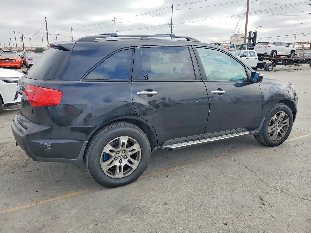 2007 Acura Mdx Technology Black vin: 2HNYD283X7H508459