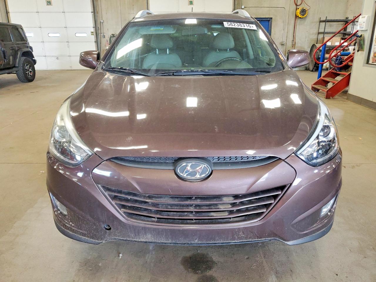 2014 Hyundai Tucson Se Brown vin: KM8JUCAG8EU898123