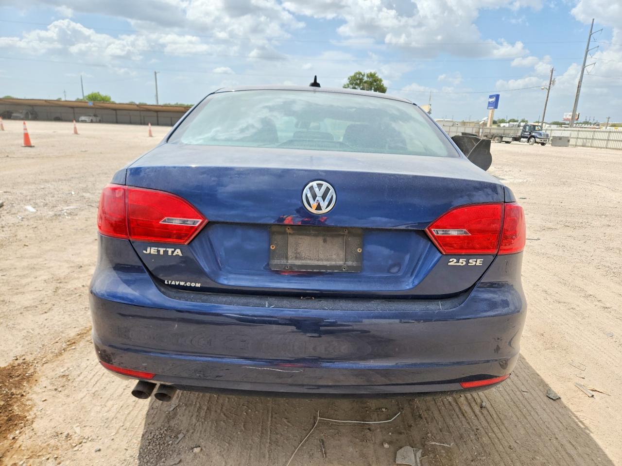 2012 Volkswagen Jetta Se Blue vin: 3VWDP7AJ6CM470349