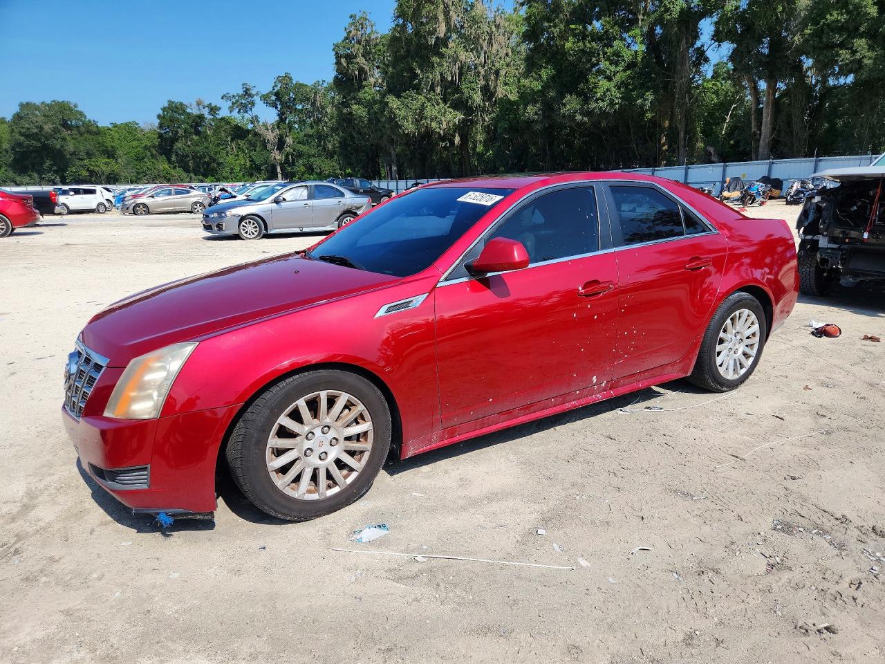 2013 Cadillac Cts Luxury Collection Красный vin: 1G6DE5E58D0112820