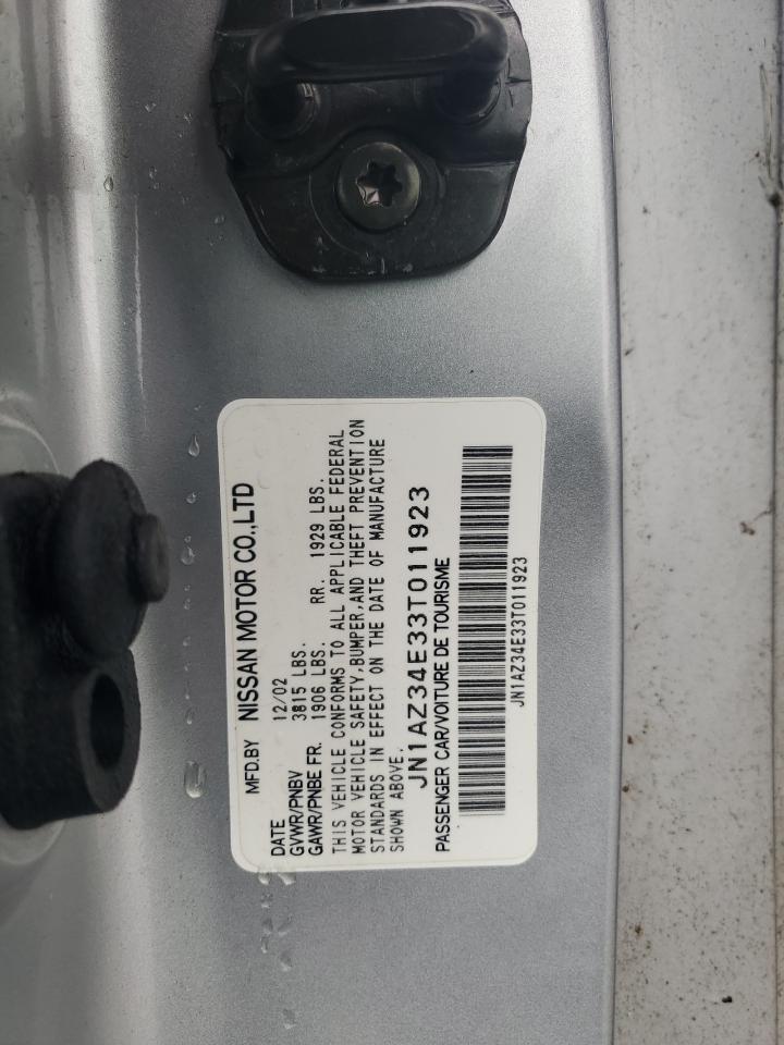2003 Nissan 350z Coupe Серебряный vin: JN1AZ34E33T011923