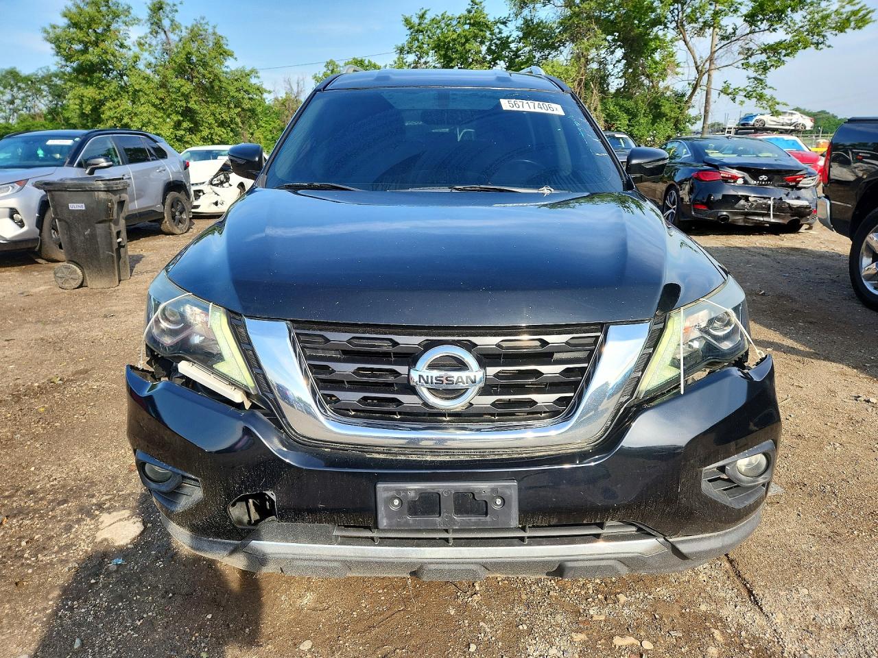 2018 Nissan Pathfinder Sv Black vin: 5N1DR2MM6JC603241