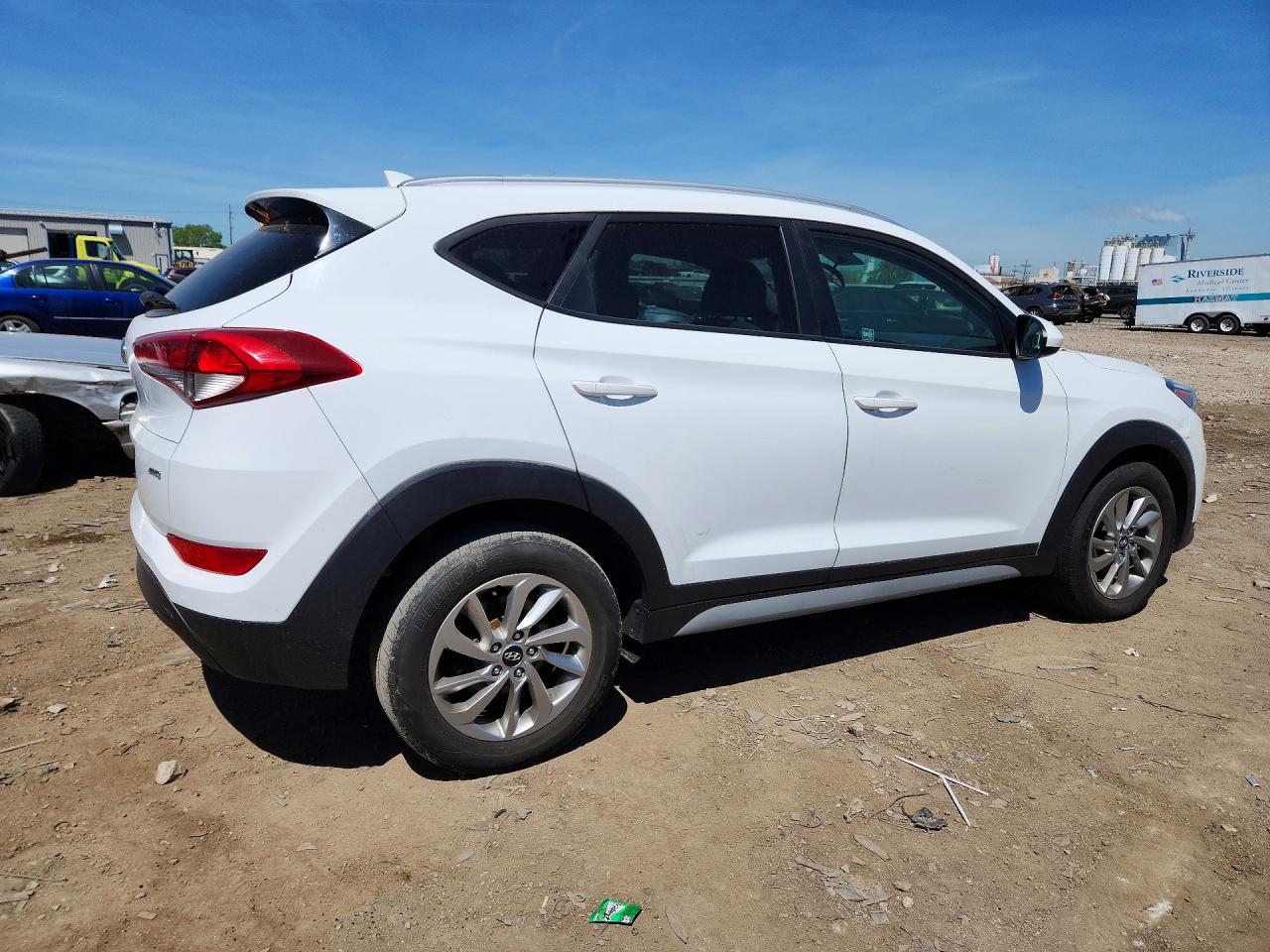 2018 Hyundai Tucson Sel Белый vin: KM8J3CA47JU677356