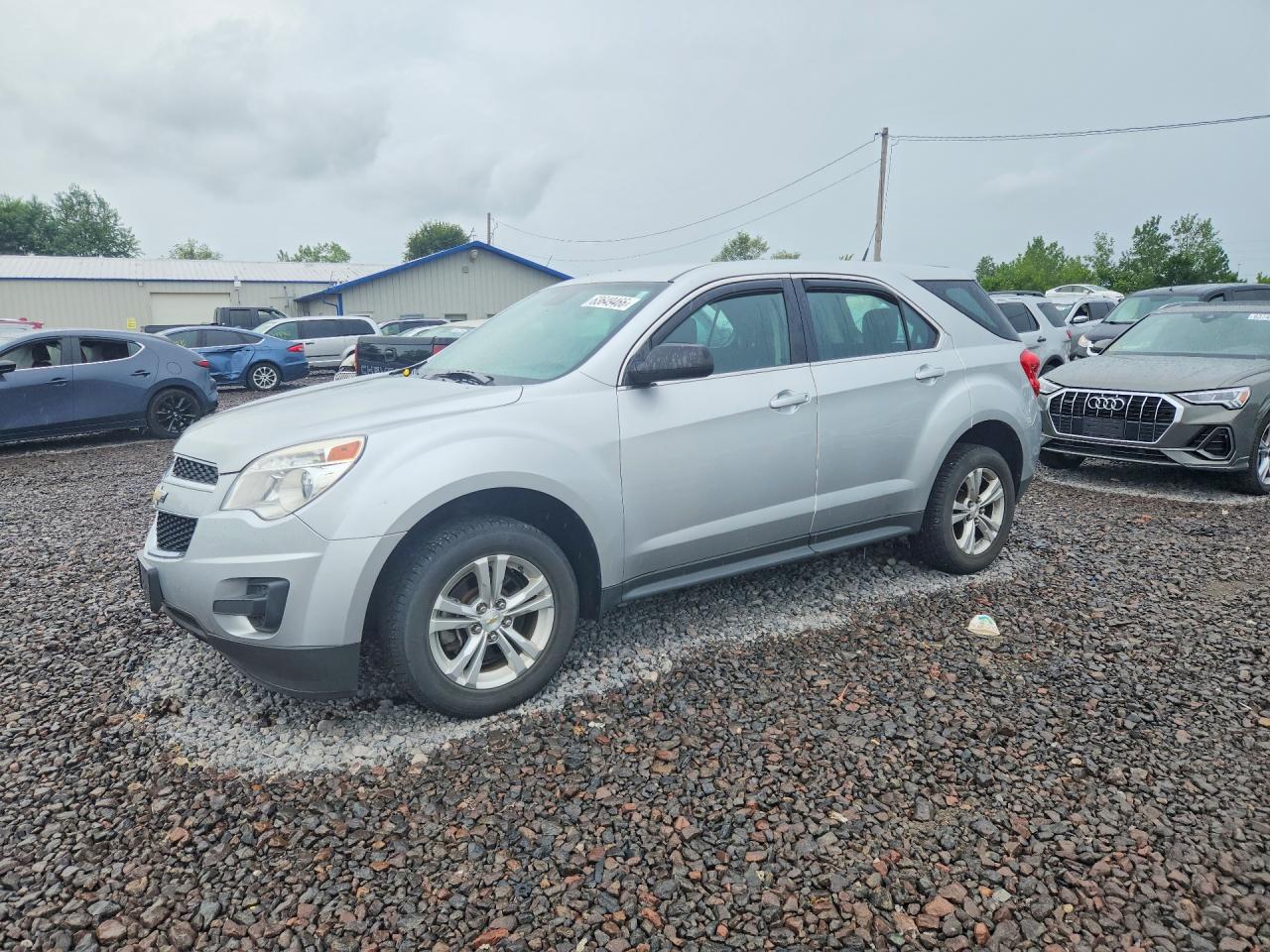 2012 Chevrolet Equinox Ls Серебряный vin: 2GNALBEK7C1257352