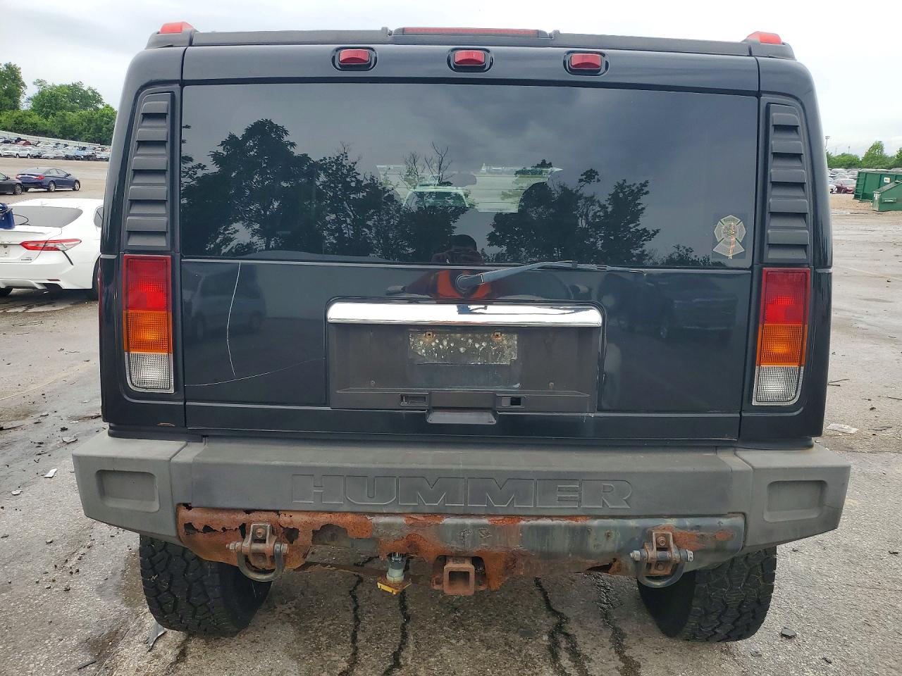 2004 Hummer H2 Черный vin: 5GRGN23U24H112847